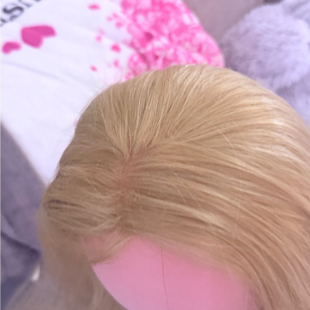 Light Blonde Synthetic Women's Wig - Natural Shine